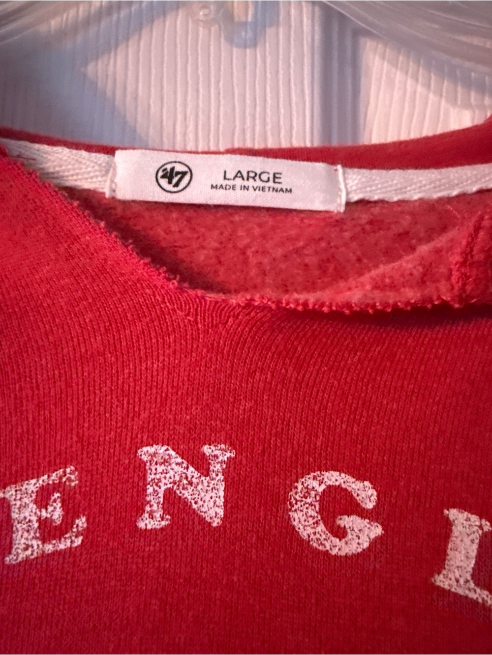 New England Patriots Red Hoodie Brand 47 - Picture 3 of 4